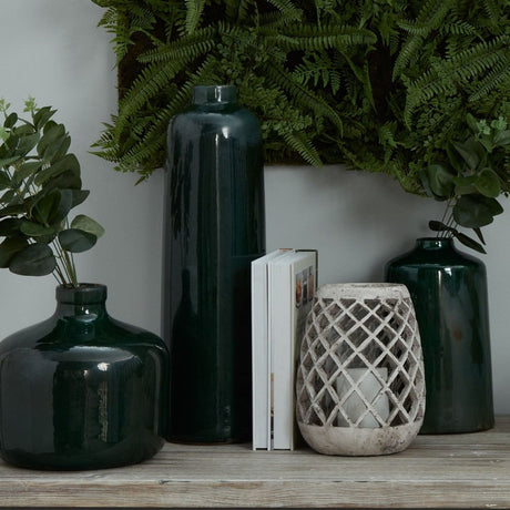 Garda Emerald Glazed Eve Vase Luxury Home Decor Garden & Outdoor And Gifts