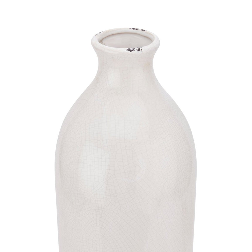 Garda Glazed Gisela Cream Vase - Glazed Ceramic Vases UK Luxury Home Decor Garden & Outdoor And Gifts