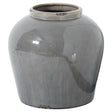 Garda Grey Crackle Glazed Juniper Vase - Glazed Ceramic Vases UK Luxury Home Decor Garden & Outdoor And Gifts