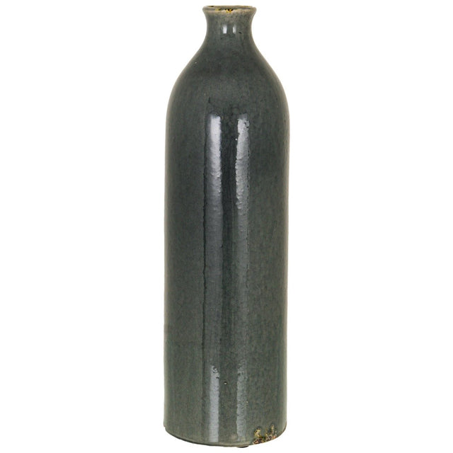 Garda Grey Glazed Gisela Slim Necked Vase - Glazed Ceramic Vases UK Luxury Home Decor Garden & Outdoor And Gifts