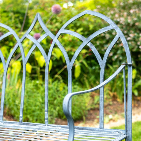 Garden Bench - Lead Colour - Gothic Style Quality Home Decor Garden & Outdoor Living and Gifts