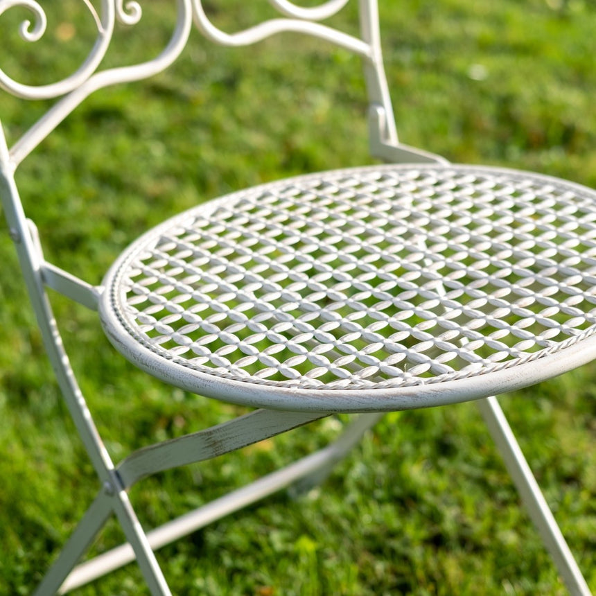 Garden Furniture Chloe Bistro Set - 2 Seater Cream Quality Home Decor Garden & Outdoor Living and Gifts