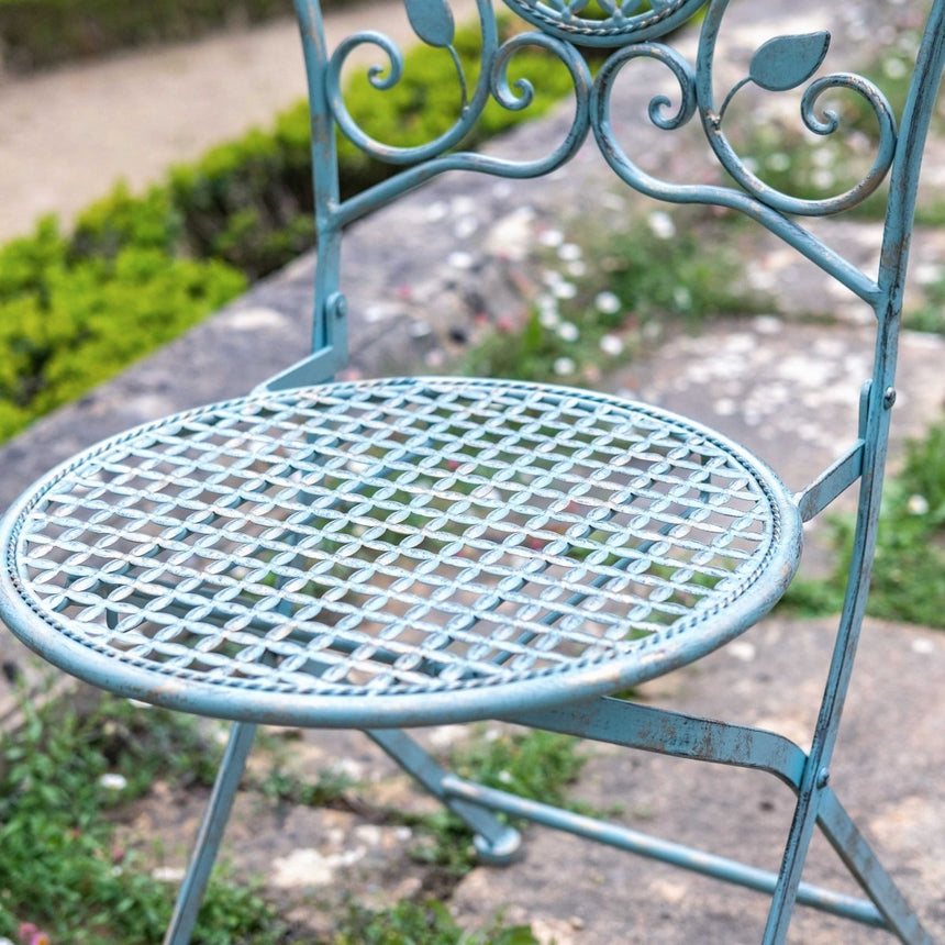 Garden Furniture Chloe Bistro Set - 2 Seater Vintage Green Quality Home Decor Garden & Outdoor Living and Gifts