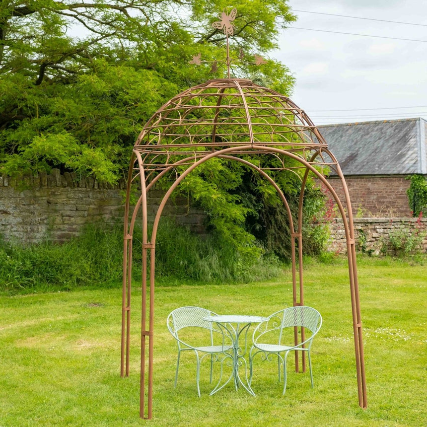 Garden Gazebo - Rusty Finish Quality Home Decor Garden & Outdoor Living and Gifts