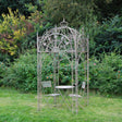 Garden Ornamental Square Pavilion - Antique Blue Rust Finish Quality Home Decor Garden & Outdoor Living and Gifts