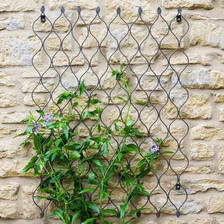 Garden Trellis Large Honeycomb Design Zinc Finish - Custom Layout Fit Horizontally/Vertically Quality Home Decor Garden & Outdoor Living and Gifts