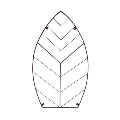 Garden Wall Trellis Leaf Design Metal - Bronze Finish, Handcrafted Pattern, Frost Resistant Quality Home Decor Garden & Outdoor Living and Gifts