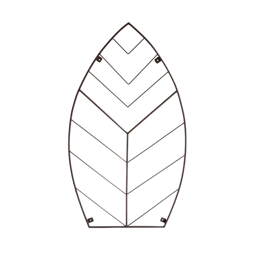 Garden Wall Trellis Leaf Design Metal - Bronze Finish, Handcrafted Pattern, Frost Resistant Quality Home Decor Garden & Outdoor Living and Gifts