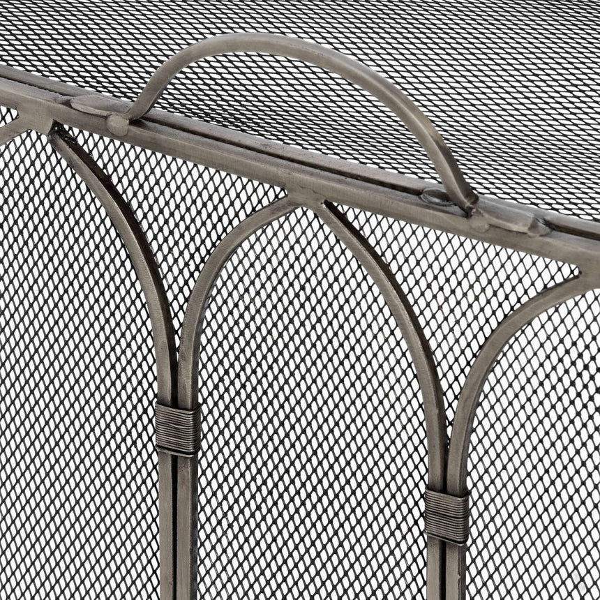 Gothic Medieval Decorative Antique Pewter Firescreen & Wood Stove Fire Guard Luxury Home Decor Garden & Outdoor And Gifts