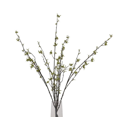 Green Berry Willow - Realistic Artificial Flower Single Stem Luxury Home Decor Garden & Outdoor And Gifts
