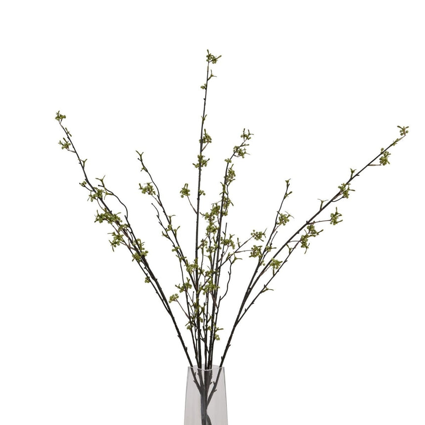 Green Berry Willow - Realistic Artificial Flower Single Stem Luxury Home Decor Garden & Outdoor And Gifts