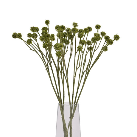Green Craspedia - Realistic Artificial Flower Single Stem Luxury Home Decor Garden & Outdoor And Gifts