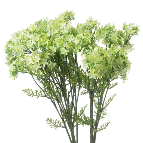 Green Plumb Blossom Spray - Realistic Artificial Flower Single Stem Luxury Home Decor Garden & Outdoor And Gifts