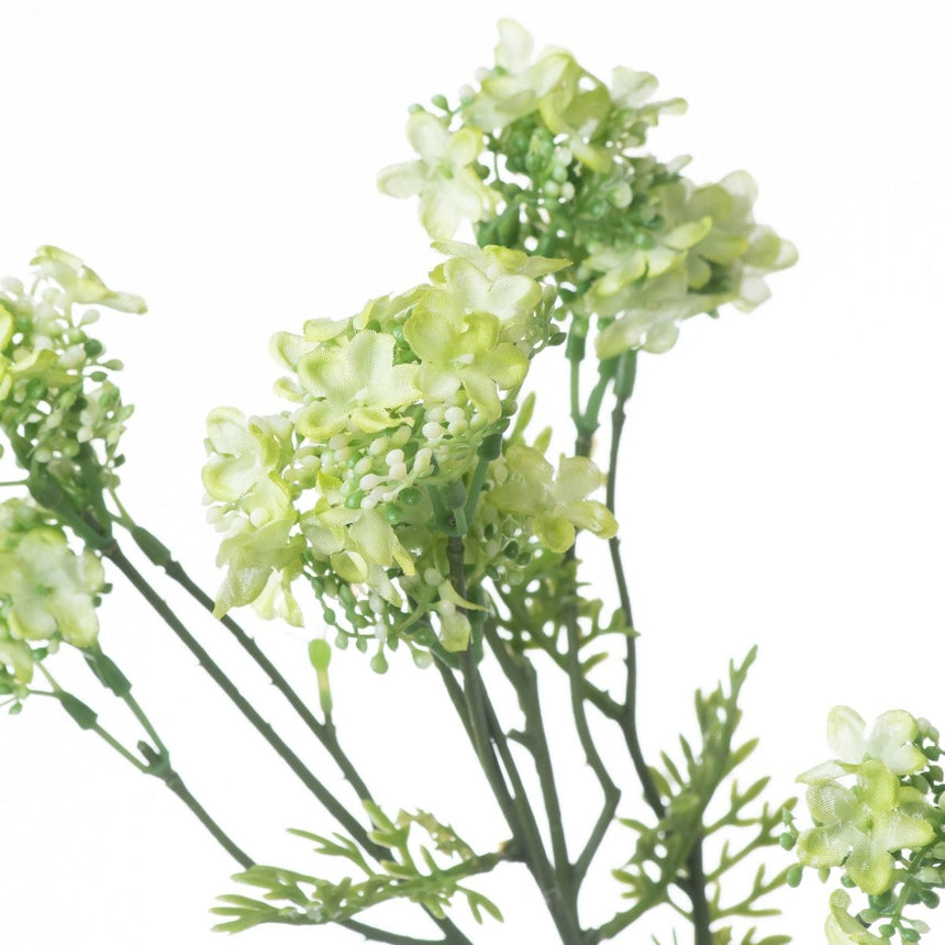 Green Plumb Blossom Spray - Realistic Artificial Flower Single Stem Luxury Home Decor Garden & Outdoor And Gifts