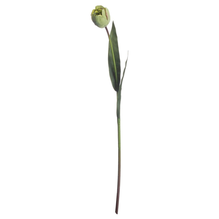 Green Tulip - Realistic Artificial Flower Single Stem Luxury Home Decor Garden & Outdoor And Gifts