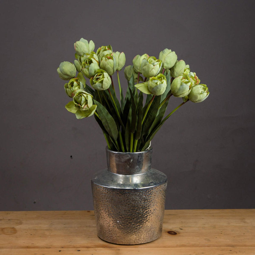 Green Tulip - Realistic Artificial Flower Single Stem Luxury Home Decor Garden & Outdoor And Gifts
