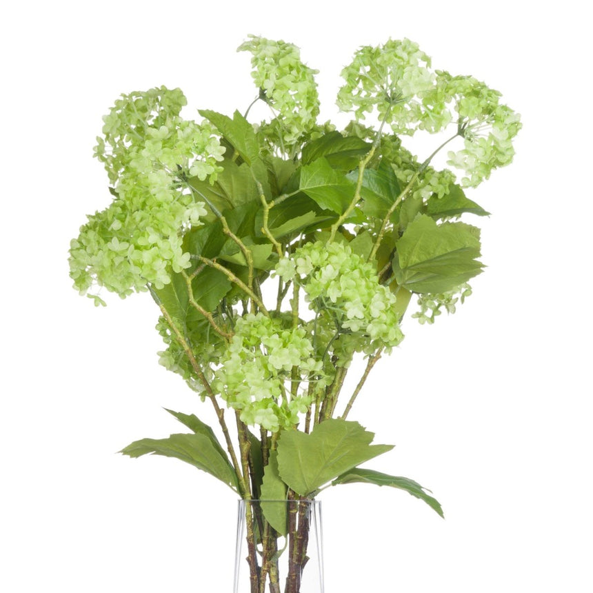 Green Viburnum Spray - Best Artificial Flower Single Stem Luxury Home Decor Garden & Outdoor And Gifts