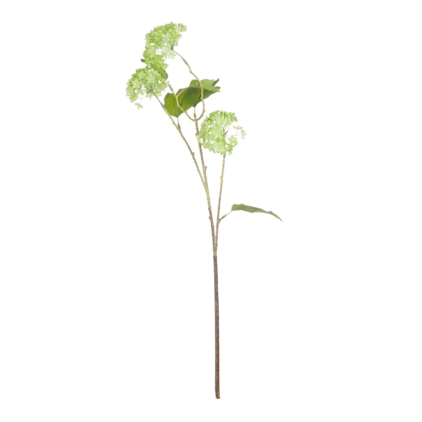 Green Viburnum Spray - Best Artificial Flower Single Stem Luxury Home Decor Garden & Outdoor And Gifts