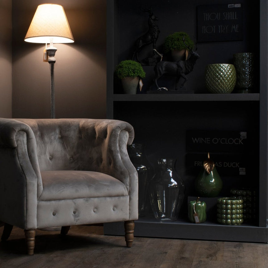 Grey Handcrafted Detailing Ithaca Floor Lamp - Floor Lamps UK Luxury Home Decor Garden & Outdoor And Gifts
