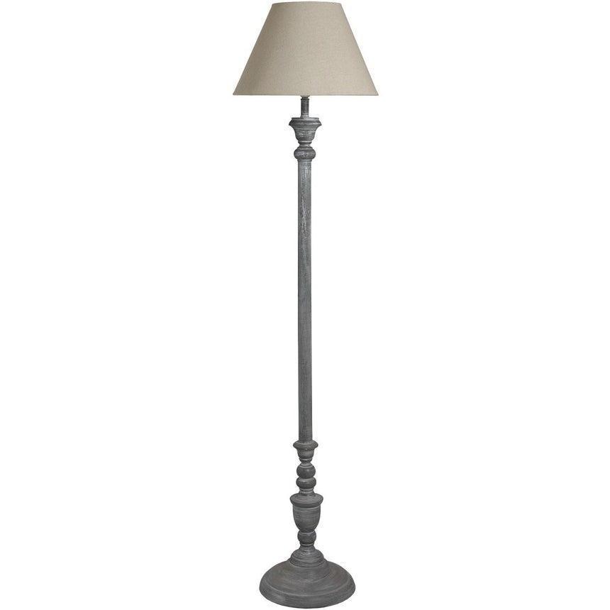Grey Handcrafted Detailing Ithaca Floor Lamp - Floor Lamps UK Luxury Home Decor Garden & Outdoor And Gifts
