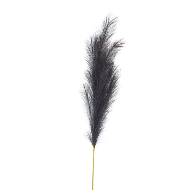 Grey Large Faux Pampas Grass - Best Artificial Flower Single Stem Luxury Home Decor Garden & Outdoor And Gifts