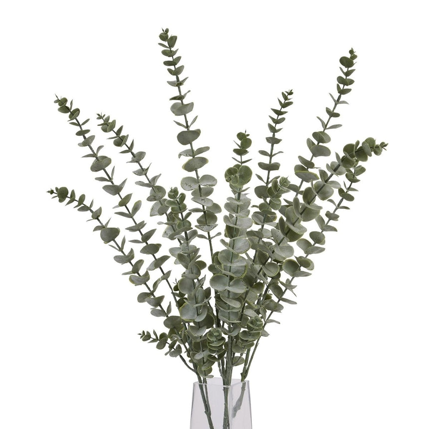 Gunnii Blue Eucalyptus Spray - Best Artificial Flower Single Stem Luxury Home Decor Garden & Outdoor And Gifts