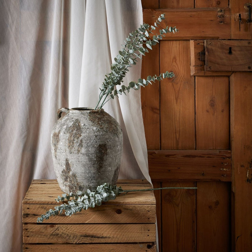 Gunnii Blue Eucalyptus Spray - Best Artificial Flower Single Stem Luxury Home Decor Garden & Outdoor And Gifts