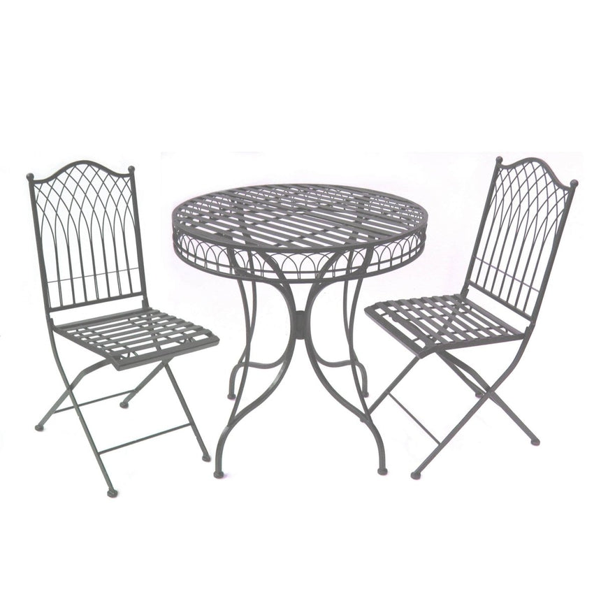 Hampton Garden Furniture Bistro Set - 2 Seater Umber Grey Quality Home Decor Garden & Outdoor Living and Gifts
