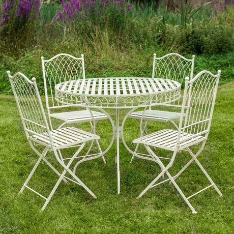 Hampton Garden Furniture Dining Set - 4 Seater Cream Quality Home Decor Garden & Outdoor Living and Gifts