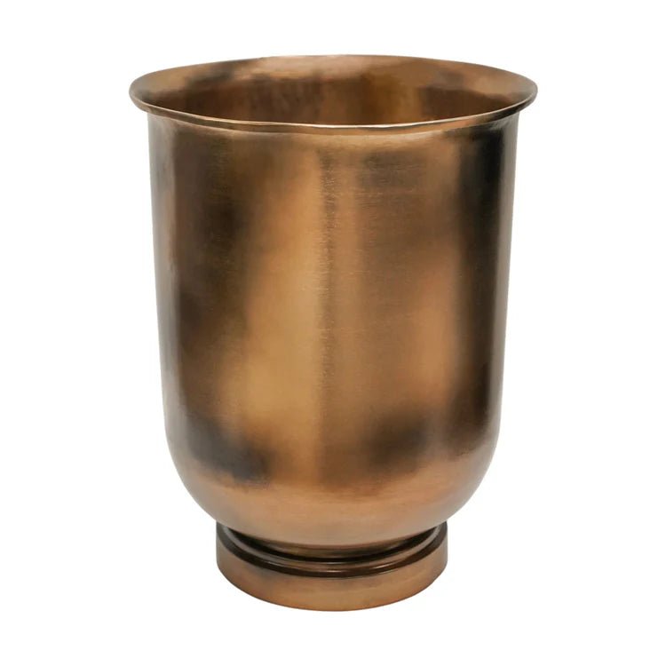 Hampton Large Outdoor Urn Planter Copper Metal - UV Stable Rust Resistant Frost Resistant Quality Home Decor Garden & Outdoor Living and Gifts