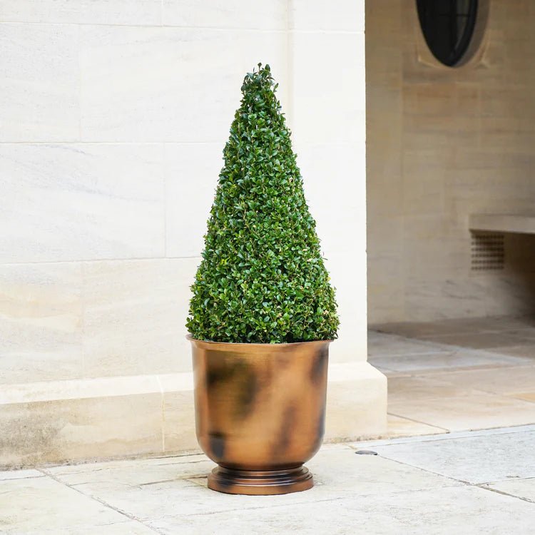 Hampton Large Outdoor Urn Planter Copper Metal - UV Stable Rust Resistant Frost Resistant Quality Home Decor Garden & Outdoor Living and Gifts