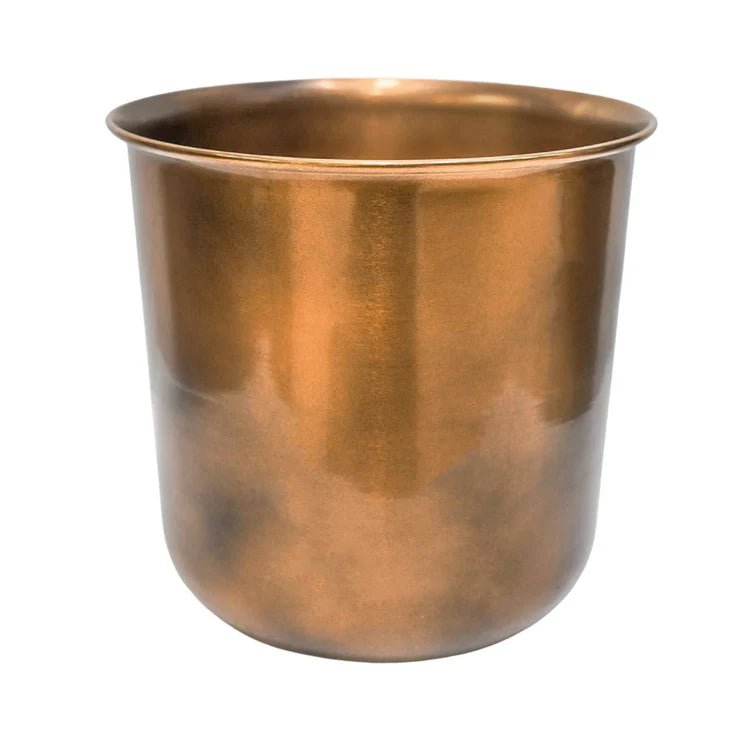 Hampton Outdoor Planter Copper Metal - UV Stable Rust Resistant Frost Resistant Lightweight Quality Home Decor Garden & Outdoor Living and Gifts