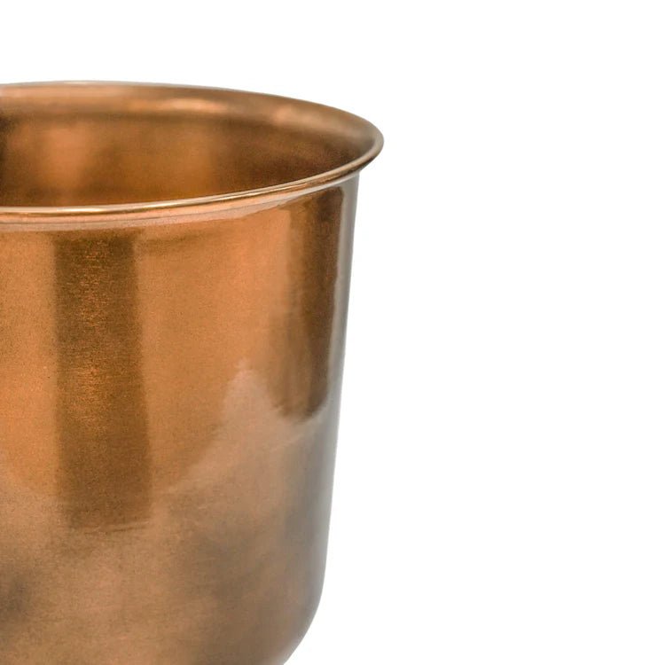 Hampton Outdoor Planter Copper Metal - UV Stable Rust Resistant Frost Resistant Lightweight Quality Home Decor Garden & Outdoor Living and Gifts