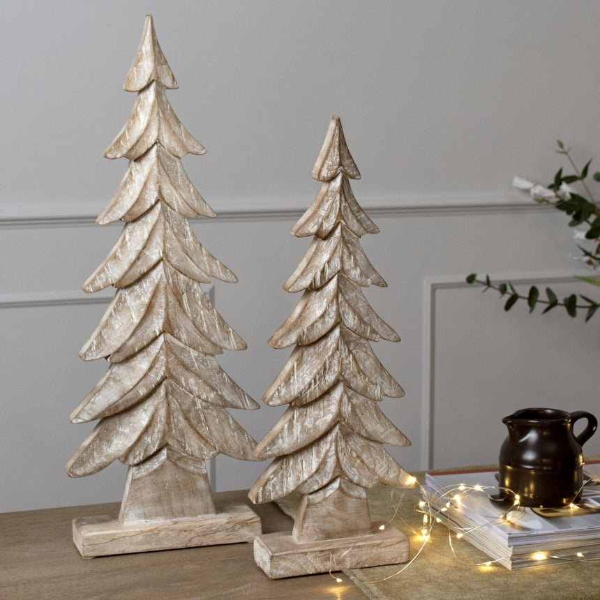 Handcarved Small 43cm Tall Tree Decoration Ornament Luxury Home Decor Garden & Outdoor And Gifts