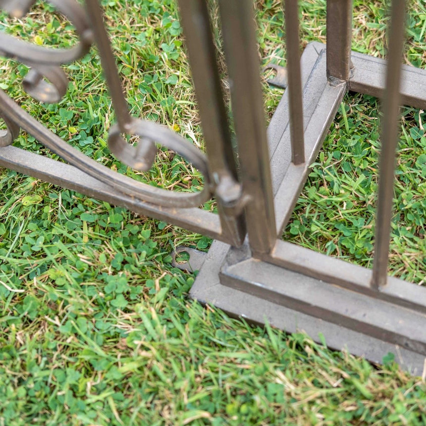 Heritage Garden Ornamental Gate With Arch - Brown Rusty Antique Finish Quality Home Decor Garden & Outdoor Living and Gifts