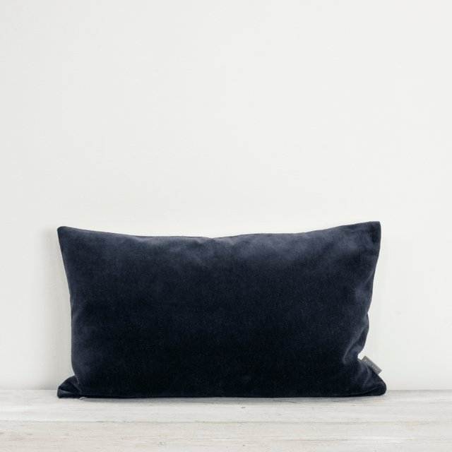 Indigo Sofa/Chair Cushion - 100% Cotton, Luxury Feather Pad, Modern Style, 30x50cm Quality Home Decor Garden & Outdoor Living and Gifts
