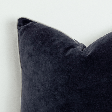 Indigo Sofa/Chair Cushion - 100% Cotton, Luxury Feather Pad, Modern Style, 50x50cm Quality Home Decor Garden & Outdoor Living and Gifts