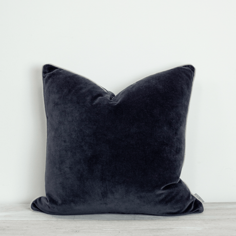 Indigo Sofa/Chair Cushion - 100% Cotton, Luxury Feather Pad, Modern Style, 50x50cm Quality Home Decor Garden & Outdoor Living and Gifts
