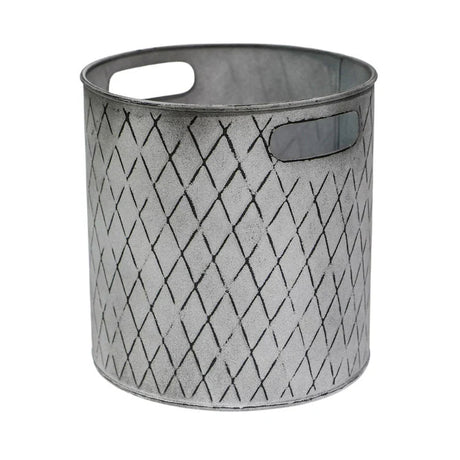 Indoor Christmas Tree Bucket Zinc - Large Quality Home Decor Garden & Outdoor Living and Gifts