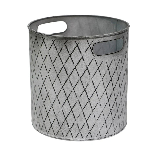 Indoor Christmas Tree Bucket Zinc - Large Quality Home Decor Garden & Outdoor Living and Gifts