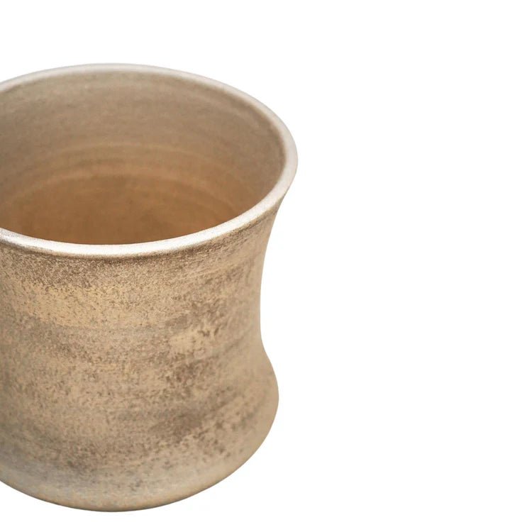 Indoor Planter & Plant Pot - White gold, Ceramic Quality Home Decor Garden & Outdoor Living and Gifts