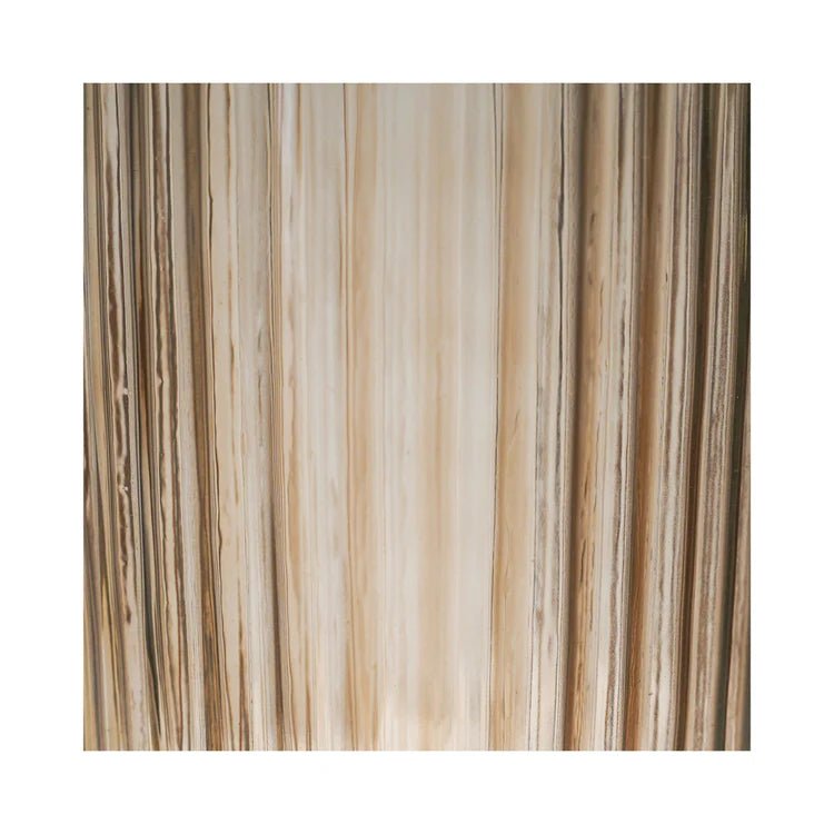Indoor Sleek & Textured Ribbed Cylinder Glass Vase - Apricot Orange Luxury Home Decor Garden & Outdoor And Gifts
