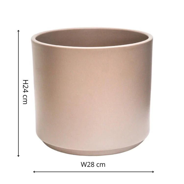Indoor Taupe Ceramic Plant Pot Luxury Home Decor Garden & Outdoor And Gifts