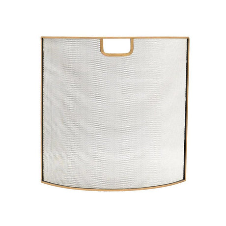 Iron Fire Screen in Brass Finish H61Cm W61Cm Luxury Home Decor Garden & Outdoor And Gifts