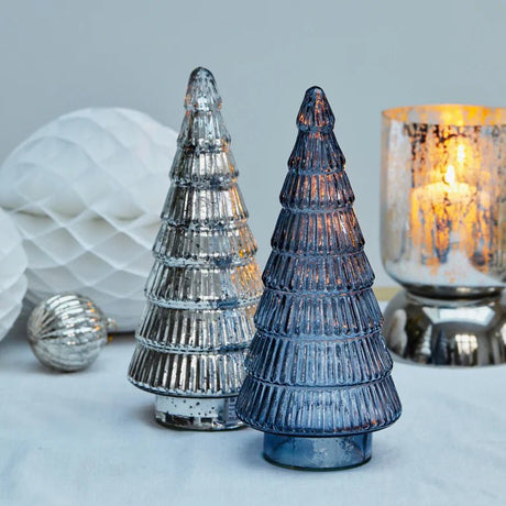 Juniper Blue Glass Tree - Large Quality Home Decor Garden & Outdoor Living and Gifts