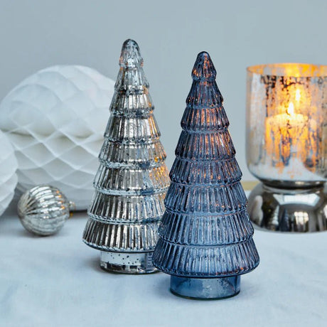 Juniper Silver Glass Tree - Large Quality Home Decor Garden & Outdoor Living and Gifts