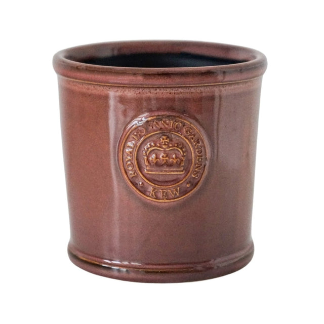Kew Gardens Ceramic Indoor Planter - Glazed & Embossed Rich Plum Luxury Home Decor Garden & Outdoor And Gifts