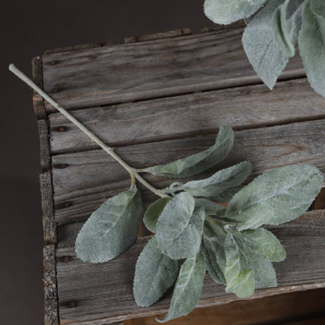 Lambs Ear Spray - Best Artificial Flower Single Stem Luxury Home Decor Garden & Outdoor And Gifts