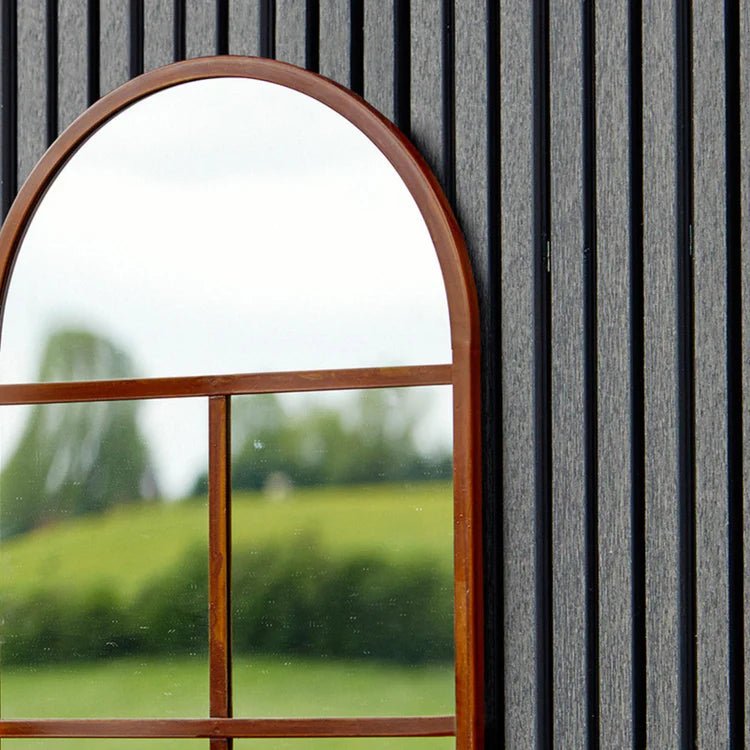 Large Archway Outdoor Garden Mirror Antique Rust Finish - UV Stable Quality Home Decor Garden & Outdoor Living and Gifts