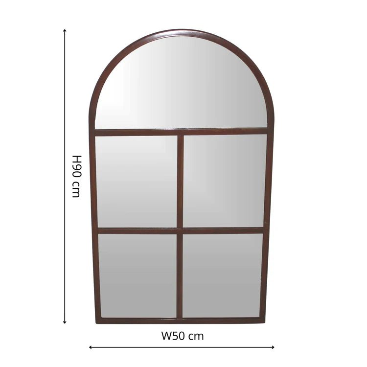 Large Archway Outdoor Garden Mirror Antique Rust Finish - UV Stable Quality Home Decor Garden & Outdoor Living and Gifts